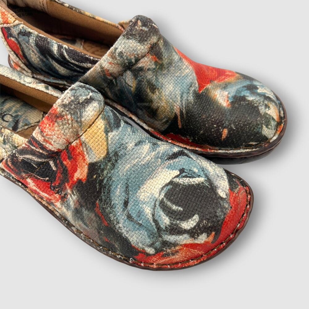 b.o.c. by Born Floral Clogs Women’s Size 7/38 Slip-On Comfort Shoes - Picture 5 of 9